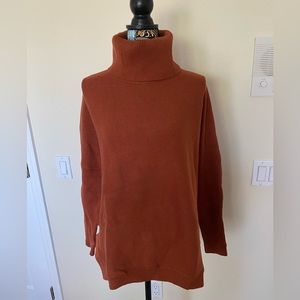 Burnt/orange/brown turtleneck sweater